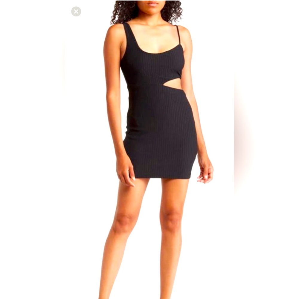 NWT Sophie Rue by Nordstrom cut out mini dress, Black, Sz Medium